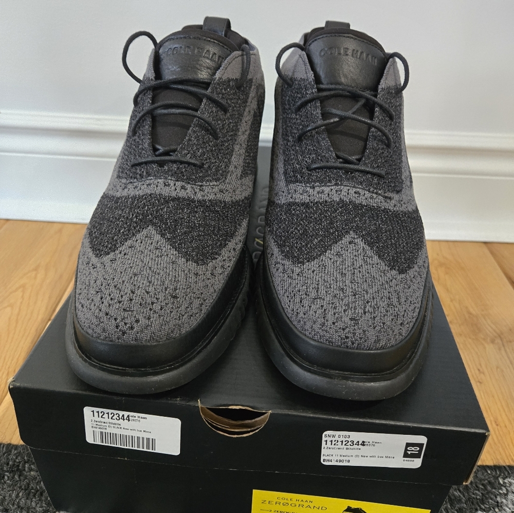 Cole Haan black Brogues Stitchlite size 11 black and grey